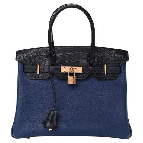 hermes birkin indigo blue|birkin bag navy blue.